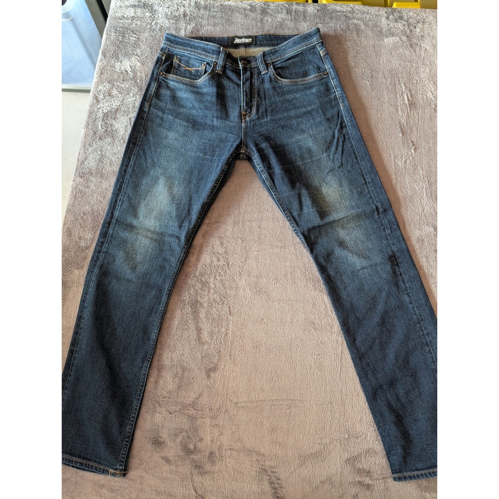 Revtown Sharp Slim Fit Jeans Mens 32x31 Dark Wash Indigo Denim Pants
